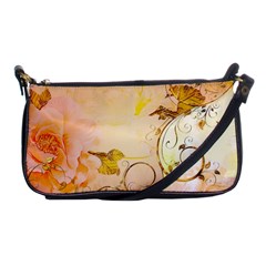 Wonderful Floral Design In Soft Colors Shoulder Clutch Bags by FantasyWorld7