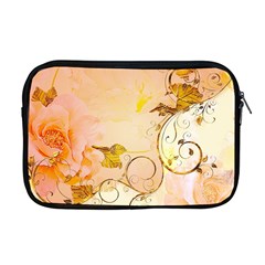 Wonderful Floral Design In Soft Colors Apple Macbook Pro 17  Zipper Case by FantasyWorld7