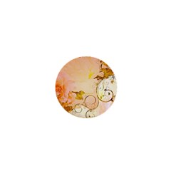 Wonderful Floral Design In Soft Colors 1  Mini Buttons by FantasyWorld7