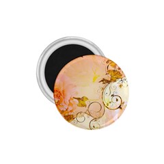 Wonderful Floral Design In Soft Colors 1 75  Magnets by FantasyWorld7