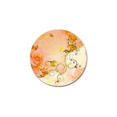 Wonderful Floral Design In Soft Colors Golf Ball Marker (4 Pack) by FantasyWorld7