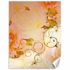 Wonderful Floral Design In Soft Colors Canvas 18  X 24   by FantasyWorld7