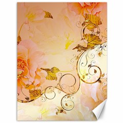 Wonderful Floral Design In Soft Colors Canvas 36  X 48   by FantasyWorld7