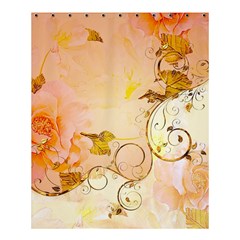 Wonderful Floral Design In Soft Colors Shower Curtain 60  X 72  (medium)  by FantasyWorld7