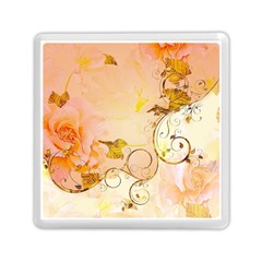 Wonderful Floral Design In Soft Colors Memory Card Reader (square)  by FantasyWorld7