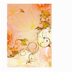 Wonderful Floral Design In Soft Colors Large Garden Flag (two Sides) by FantasyWorld7