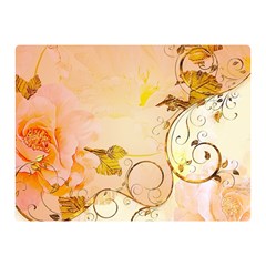 Wonderful Floral Design In Soft Colors Double Sided Flano Blanket (mini)  by FantasyWorld7