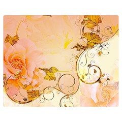 Wonderful Floral Design In Soft Colors Double Sided Flano Blanket (medium)  by FantasyWorld7