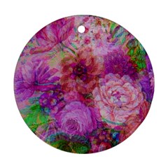 Acid Vintage Round Ornament (two Sides)