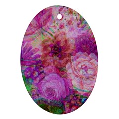 Acid Vintage Oval Ornament (two Sides) by QueenOfEngland