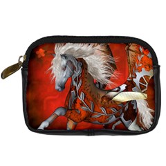 Awesome Steampunk Horse With Wings Digital Camera Cases