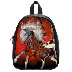 Awesome Steampunk Horse With Wings School Bag (small) by FantasyWorld7