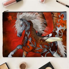 Awesome Steampunk Horse With Wings Cosmetic Bag (XXXL) 