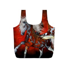 Awesome Steampunk Horse With Wings Full Print Recycle Bags (S) 