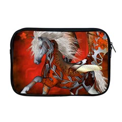 Awesome Steampunk Horse With Wings Apple Macbook Pro 17  Zipper Case by FantasyWorld7