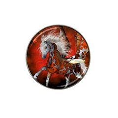 Awesome Steampunk Horse With Wings Hat Clip Ball Marker