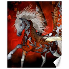 Awesome Steampunk Horse With Wings Canvas 16  X 20   by FantasyWorld7