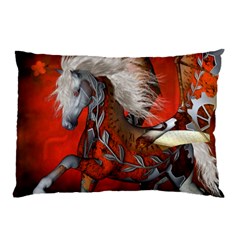 Awesome Steampunk Horse With Wings Pillow Case