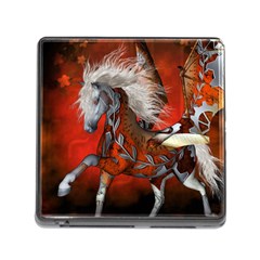 Awesome Steampunk Horse With Wings Memory Card Reader (Square)