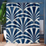 teal,white,art deco,pattern Shower Curtain 60  x 72  (Medium)  60 x72  Curtain