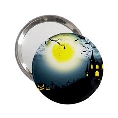 Halloween Landscape 2 25  Handbag Mirrors by Valentinaart