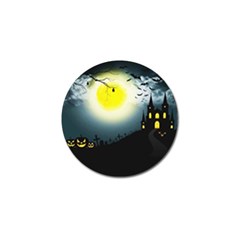 Halloween Landscape Golf Ball Marker by Valentinaart