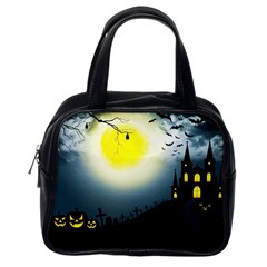 Halloween Landscape Classic Handbags (one Side) by Valentinaart