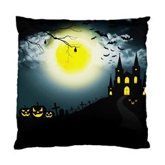 Halloween Landscape Standard Cushion Case (two Sides) by Valentinaart