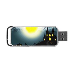 Halloween Landscape Portable Usb Flash (one Side) by Valentinaart