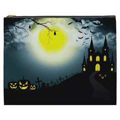 Halloween Landscape Cosmetic Bag (xxxl)  by Valentinaart