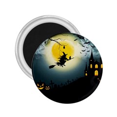 Halloween Landscape 2 25  Magnets by Valentinaart