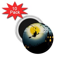 Halloween landscape 1.75  Magnets (10 pack) 