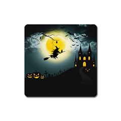 Halloween landscape Square Magnet