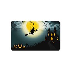 Halloween landscape Magnet (Name Card)