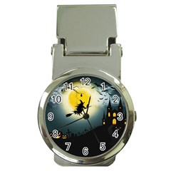 Halloween landscape Money Clip Watches