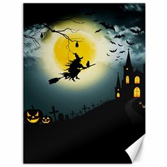 Halloween Landscape Canvas 36  X 48   by Valentinaart