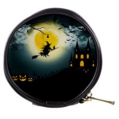 Halloween landscape Mini Makeup Bags