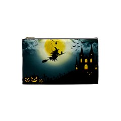 Halloween Landscape Cosmetic Bag (small)  by Valentinaart