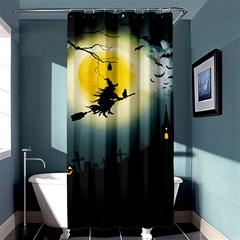 Halloween Landscape Shower Curtain 36  X 72  (stall)  by Valentinaart