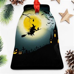 Halloween landscape Bell Ornament (Two Sides)