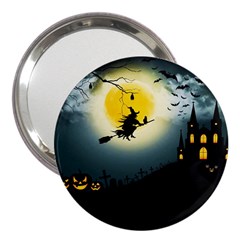 Halloween Landscape 3  Handbag Mirrors by Valentinaart