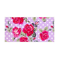 Shabby Chic,pink,roses,polka Dots Yoga Headband by NouveauDesign