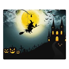 Halloween landscape Double Sided Flano Blanket (Large) 