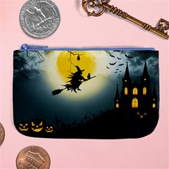 Halloween landscape Large Coin Purse