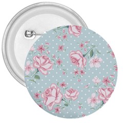 Shabby Chic,pink,roses,polka Dots 3  Buttons by NouveauDesign