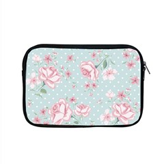 Shabby Chic,pink,roses,polka Dots Apple Macbook Pro 15  Zipper Case by NouveauDesign