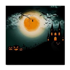 Halloween landscape Tile Coasters