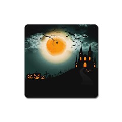 Halloween landscape Square Magnet