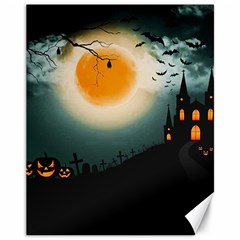 Halloween landscape Canvas 11  x 14  