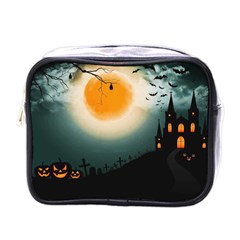 Halloween Landscape Mini Toiletries Bags by Valentinaart